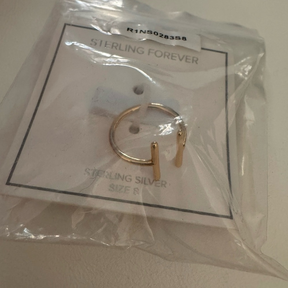 Sterling Forever 925 silver parallel bar ring - Picture 6 of 8